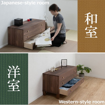 桐結 MUSUBI 総桐チェスト 3段 幅100 奥行44 高さ51 ナチュラル 日本製 完成品 うづくり仕上げ