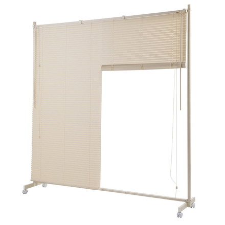 ブラインド パーテーション 幅180 キャスター付き ホワイト 間仕切り 調光 オフィス
