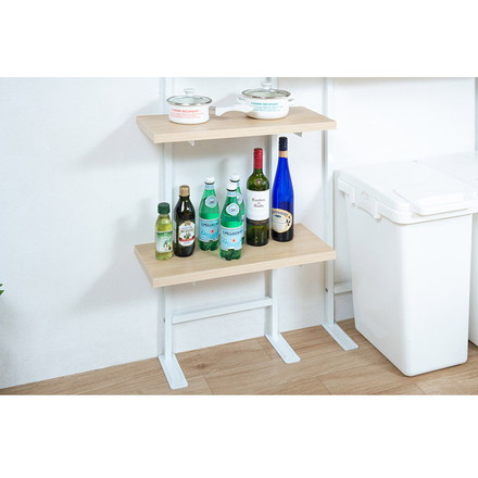 追加棚板1枚 幅59.5cm 取付金具セット マリンナチュラル 本体別売り 1枚のみの販売 壁面ラック 棚 つっぱり