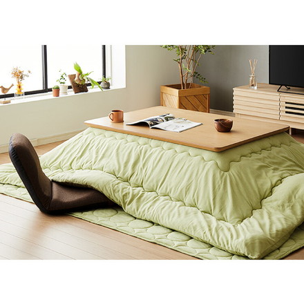 選べる12色×2サイズ 洗える こたつ布団セット 正方形 長方形 フリース 抗菌防臭 洗える こたつ掛け布団 こたつ敷き布団 シルバーグレー 正方形