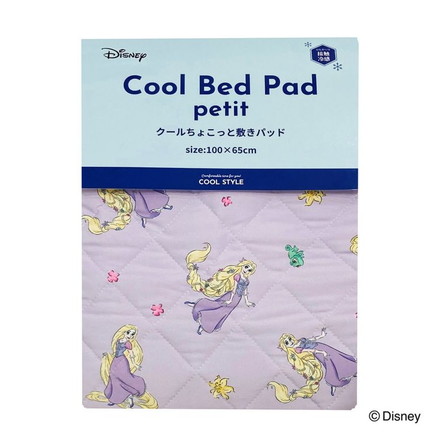 ちょこっと敷パッド ラプンツェル 敷きパッド 100×65cm 滑り止め加工 接触冷感シリーズ ディズニー