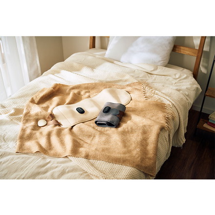 充電式レッグリフレ あしかる ふくらはぎ マッサージ 巻きつけ 3段階 折りたたみ コンパクト QUADS QS-555 アイボリー