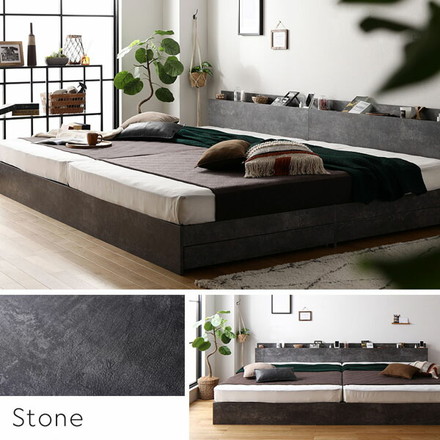 ベッド 収納付き 連結 引き出し付き キャスター付き 木製 棚付き 宮付き コンセント付き