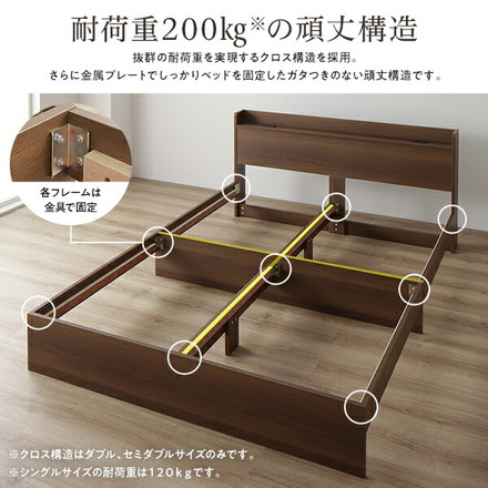 ベッド 収納付き 連結 引き出し付き キャスター付き 木製 宮付き 棚付き コンセント付き