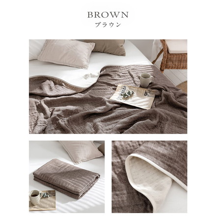 6重ガーゼケット 日本製 シングル 140×190cm 三河木綿 ノンホルム 綿100% タオルケット やさしい 夏 ピンク[37563-0002]