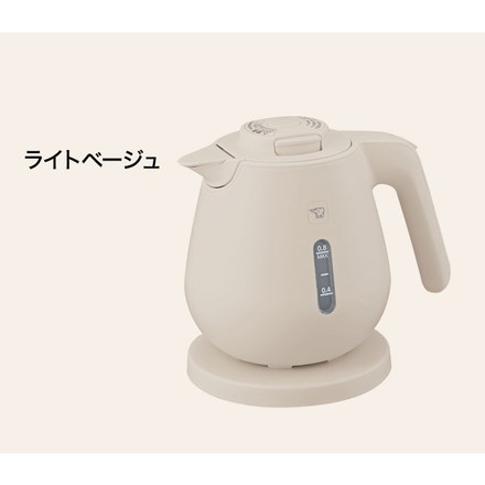 電気ケトル 800ml 0.8L 象印 CK-DC08-WA CK-DC08-BM CK-DC08-CM ホワイト ソフトブラック ライトベージュ ZOJIRUSHI 象印マホービン ライトベージュ