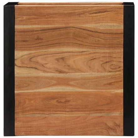 vidaXL コーヒーテーブル 60x60x40cm アカシア無垢材家具 テーブル アクセントテーブル コーヒーテーブル