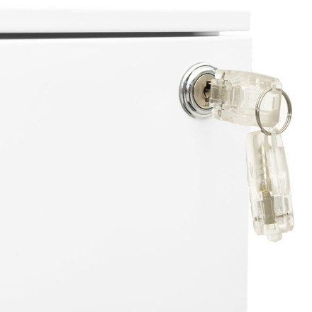 vidaXL モバイル ファイルキャビネット ホワイト 39x45x67 cm