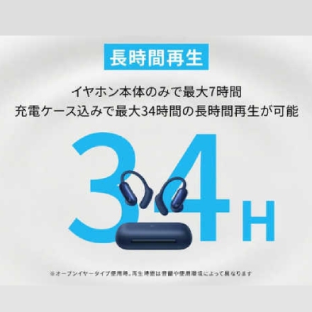 ANKER イヤホン Soundcore AeroFit 2 Pro A3875N11 [ミッドナイトブラック]
