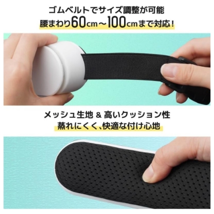 サンコー 腰掛け扇風機 腰ベルトファンダブル TKWESTSWH [ホワイト]