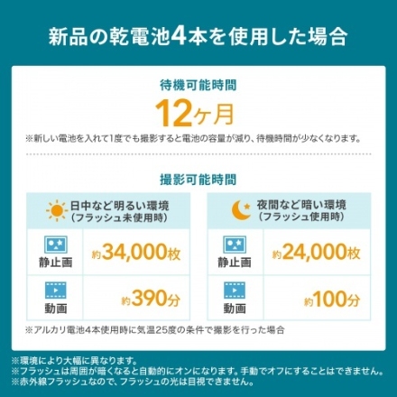 サンワサプライ 連続録画機能付きトレイルカメラ CMS-SC07BK ブラック