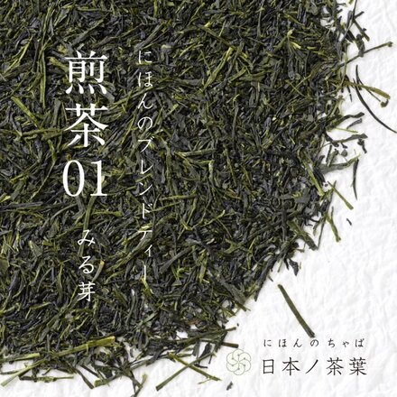 日本ノ茶葉 彩り茶缶 4種 ティーセット（茶葉：さえみどり×30g・煎茶01×30g、ティーバッグ：上級煎茶4g×6P・茎焙じ茶3g×5P）
