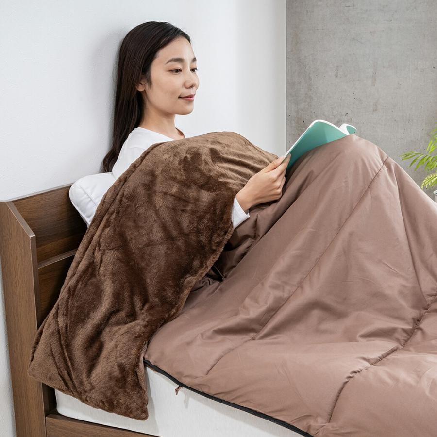 あったか5WAYトリプルウォーム寝袋 2枚組 シュラフ 着る寝袋 フリース生地