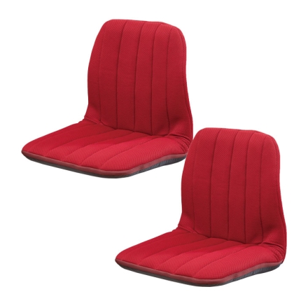 背筋サポートリクライニングチェア ブラック 同色2個組