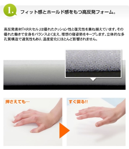 スリープル 高反発マットレス 8cm シングル アイボリー