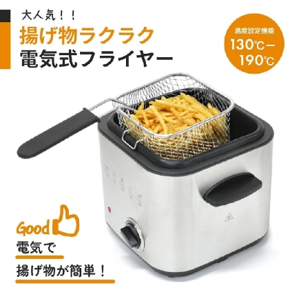 揚げ物ラクラク電気式フライヤー 家庭用 電気フライヤー 卓上フライヤー 揚げ物