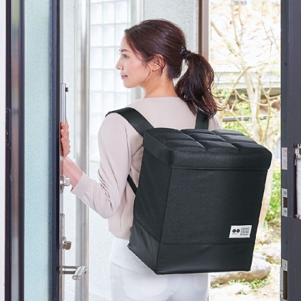 座れる玄関 防災バッグ 防災リュック スツール 持ち出しリュック COGIT グレー