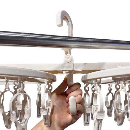 ぐるぐるピンチハンガー 回して干せる 回転式ハンガー 回転ハンガー