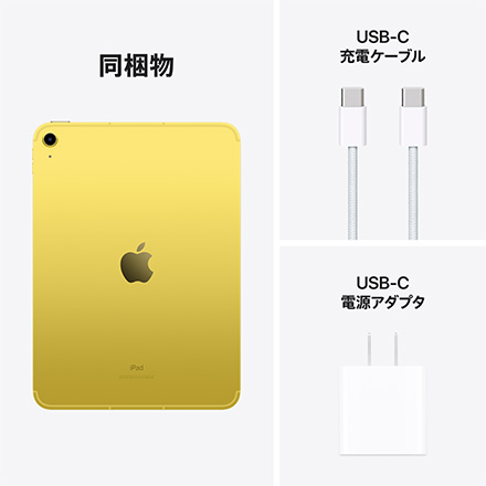 Apple iPad 第10世代 10.9インチ Wi-Fi + Cellularモデル 64GB - イエロー