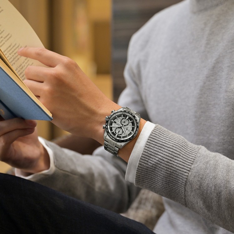 CITIZEN シチズン ATTESA アテッサ AT8284-61A メンズ 腕時計 エコ・ドライブ 電波ソーラー ダイレクトフライト デュラテクト サファイアガラス クロノグラフ 10気圧防水