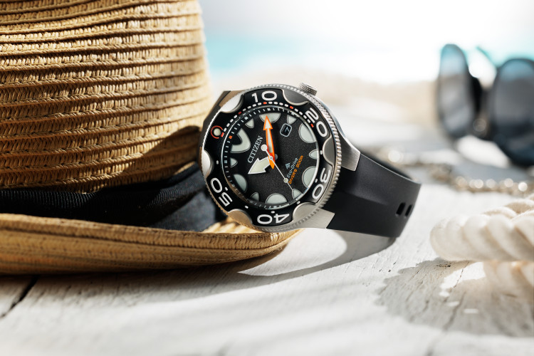 シチズン CITIZEN 腕時計 BN0230-04E プロマスター PROMASTER メンズ MARINEシリーズ ダイバー200m オルカ シャチ ソーラー（国内正規品）
