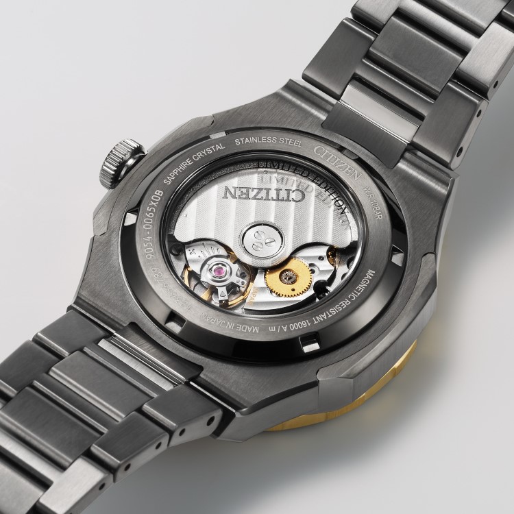 CITIZEN シチズン Series 8 シリーズエイト 880 Mechanical NB6035-55H メンズ 腕時計 機械式 自動巻き 手巻き GMT機能 10気圧防水 サファイアガラス ステンレス シースルーバック 世界限定1600本