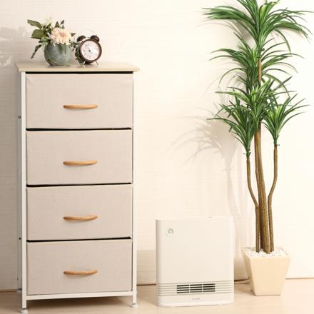 QUADS 暖房 セラミックヒーター スリムエナヒートS QS423IV アイボリー