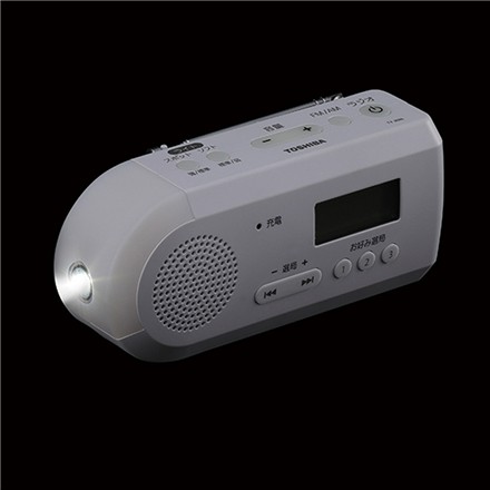 【手回し充電ラジオ】東芝 手回し充電ラジオ TY-JKR6(W)