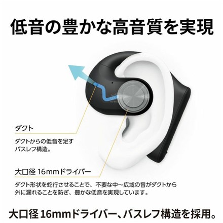 【イヤホン】Victor ビクター ワイヤレスイヤホン HA-NP35T W ホワイト