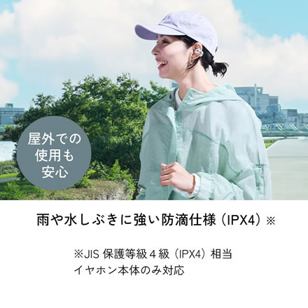 JVC Victor(ビクター) HA-NP1T アクセサリー感覚の イヤーカフ型 ワイヤレスイヤホン HA-NP1T-PN(サンドピーチ）