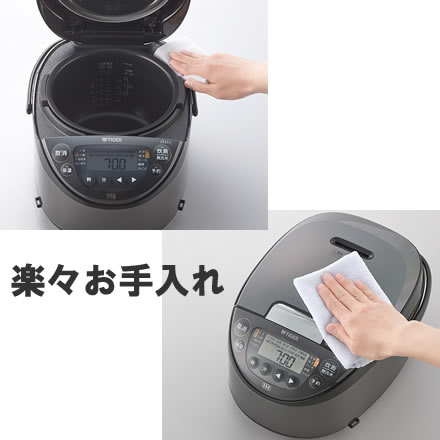 タイガー魔法瓶 IHジャー炊飯器 1升 JPW-L180HD ダークグレー