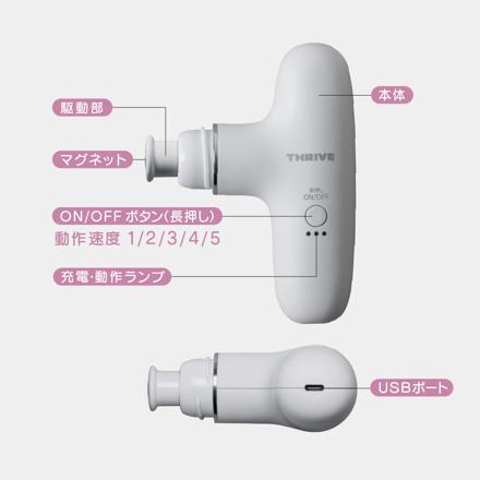 THRIVE スライヴ スリースタイルガン BM-01 WH ホワイト