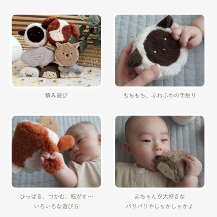 あまのっぽ もちふわブロック　ふわふわ プラス 森の新しいおともだち