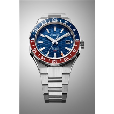 CITIZEN シチズン Series 8 シリーズ8 NB6030-59L メンズ 腕時計 機械式 自動巻き GMT デュアルタイム ステンレスケース サファイアガラス 10気圧防水 シースルーバック