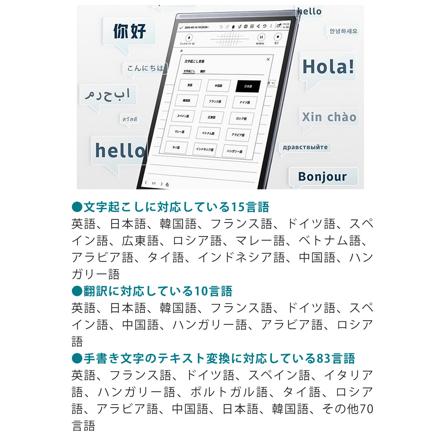 iFLYTEK スマートノートAINOTE Air2＆純正ケース ネイビーブルー＆純正替え芯（5本入）＆AC充電器