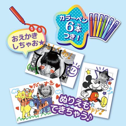 セガフェイブ プリントカメラ ディズニー&ピクサーキャラクターズ & カラー紙 & micro SDカード 32GB & ACアダプタ & シール 5点 セット