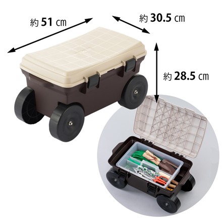 【園芸用具セット】キンボシ GS ウェーブカット・ミドル 1522＆GS 根こそぎ除草ホーク（台紙付き） 1548＆Livplus ベストコ 園芸道具 ボタニカルスタイル フィールドカート MA-2221