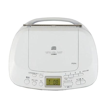 東芝 CDラジオ シルバー ワイドFM 簡単操作 ラジオ AM FM TY-C15(S) ＆ JVC イヤホン ブルー カナル型 有線 HA-FX6-A
