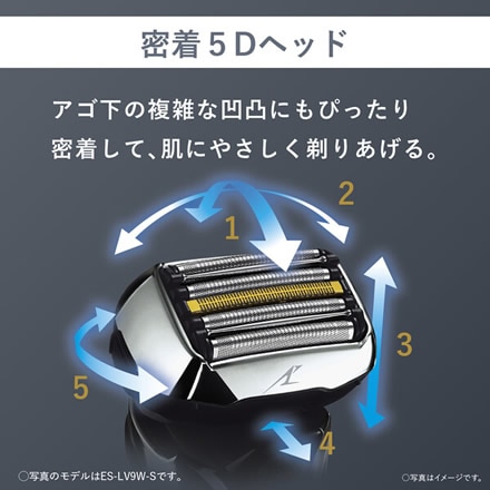 メンズシェーバー パナソニック ES-LV7W-K 黒 ラムダッシュPRO 5枚刃