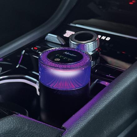 プロスタッフ 噴霧式フレグランスディフューザー ブレスモンスター 芳香剤 車用 L267 ルミナスムスクL268 クロス 3点セット