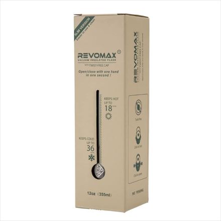 REVOMAX 真空断熱ボトル レボマックス 12oz slim オニキスブラック DWF12419S-JP-V3