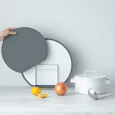 365methods バイカラー 軽量・抗菌まな板(D型)M ホワイト / グレー