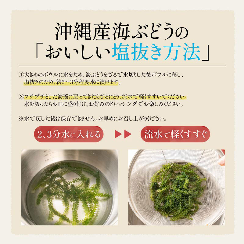 沖縄県産海ぶどう50ｇ×1袋