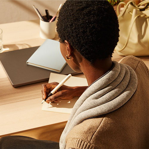 Ostrichpillow HEATED NECK WRAP Midnight Grey