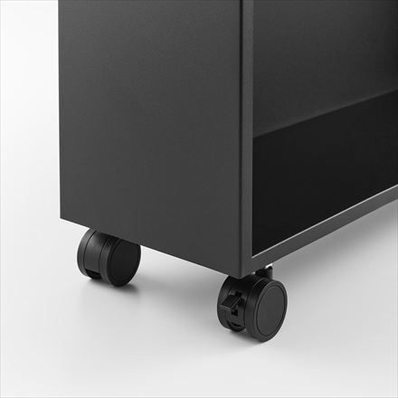 tower タワー ハンドル付き隠せるコミックラック ブラック 1486