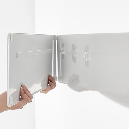 tower タワー フィルムフックスチールパネル ワイド ホワイト 1512