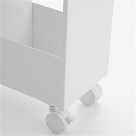 tower タワー キャスター付きトイレスリムワゴン 3段 ホワイト 1802