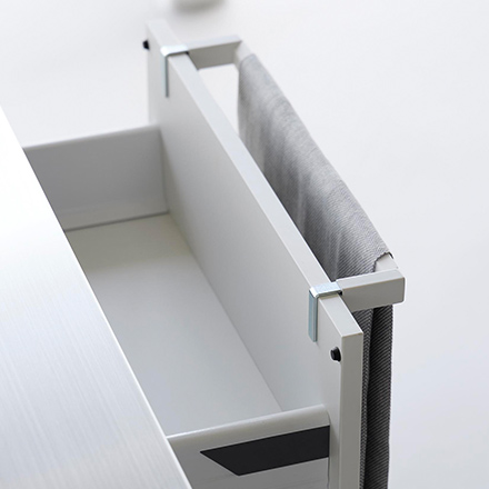 tower タワー 滑り落ち防止キッチンタオルハンガーバー ワイド ホワイト 1810