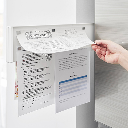 tower タワー マグネット冷蔵庫横隠せるスライドスチールパネル ホワイト 1859