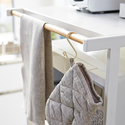 tower タワー ゴミ箱上ラック ホワイト 2859